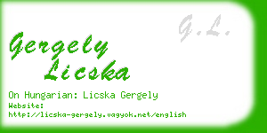 gergely licska business card